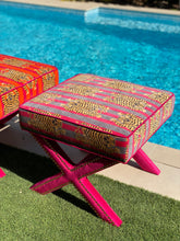 Load image into Gallery viewer, Tiger Velvet X-Stool