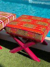 Load image into Gallery viewer, Tiger Velvet X-Stool