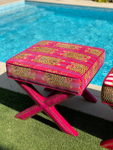 Load image into Gallery viewer, Tiger Velvet X-Stool