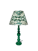 Load image into Gallery viewer, Green & Teal Silk Gathered Lampshade
