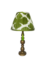 Load image into Gallery viewer, Green Club Silk Gathered Lampshade