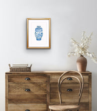 Load image into Gallery viewer, Blue & White Ginger Vase Print