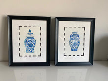 Load image into Gallery viewer, Set of 2 Blue & White Chinoiserie Limited Edition Prints