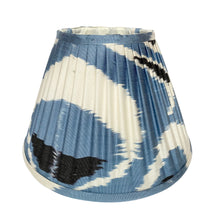 Load image into Gallery viewer, Blue Moon Silk Gathered Lampshade
