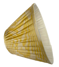 Load image into Gallery viewer, Yellow Silk Gathered Lampshade