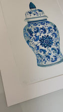 Load and play video in Gallery viewer, Blue &amp; White Ginger Jar Print
