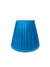 Load image into Gallery viewer, 18cm Blue empire gathered lampshade
