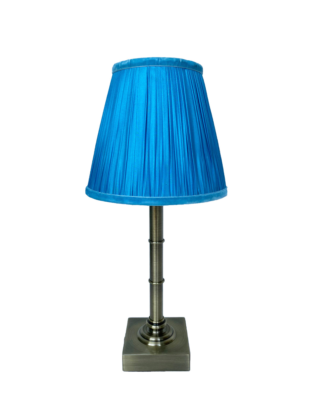 18cm Blue empire gathered lampshade