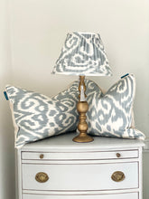 Load image into Gallery viewer, Silver Grey Silk Ikat Cushions
