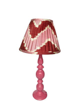 Load image into Gallery viewer, Red &amp; Pink Chevron Silk Lampshade
