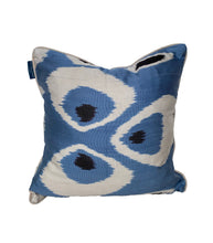 Load image into Gallery viewer, Blue Moon Silk Ikat Cushions
