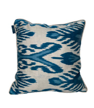 Load image into Gallery viewer, Beautiful Blues Silk Ikat Cushions
