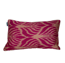 Load image into Gallery viewer, Fushia Silk Ikat Cushions
