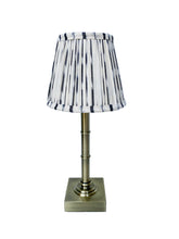 Load image into Gallery viewer, 16cm black &amp; natural ikat lampshade
