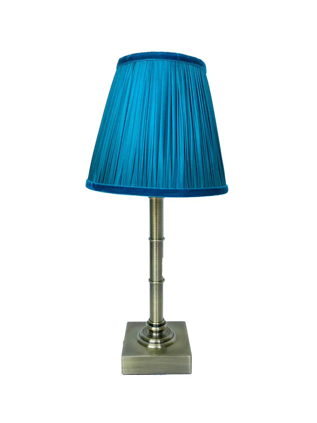 18cm Teal empire gathered lampshade