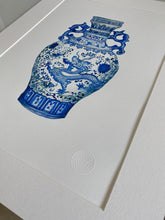 Load image into Gallery viewer, Set of 2 Blue &amp; White Chinoiserie Limited Edition Prints
