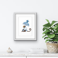 Load image into Gallery viewer, Cheeky Monkey Giclée print

