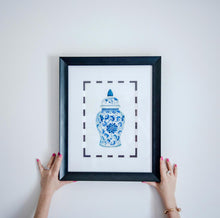 Load image into Gallery viewer, Set of 2 Blue &amp; White Chinoiserie Limited Edition Prints
