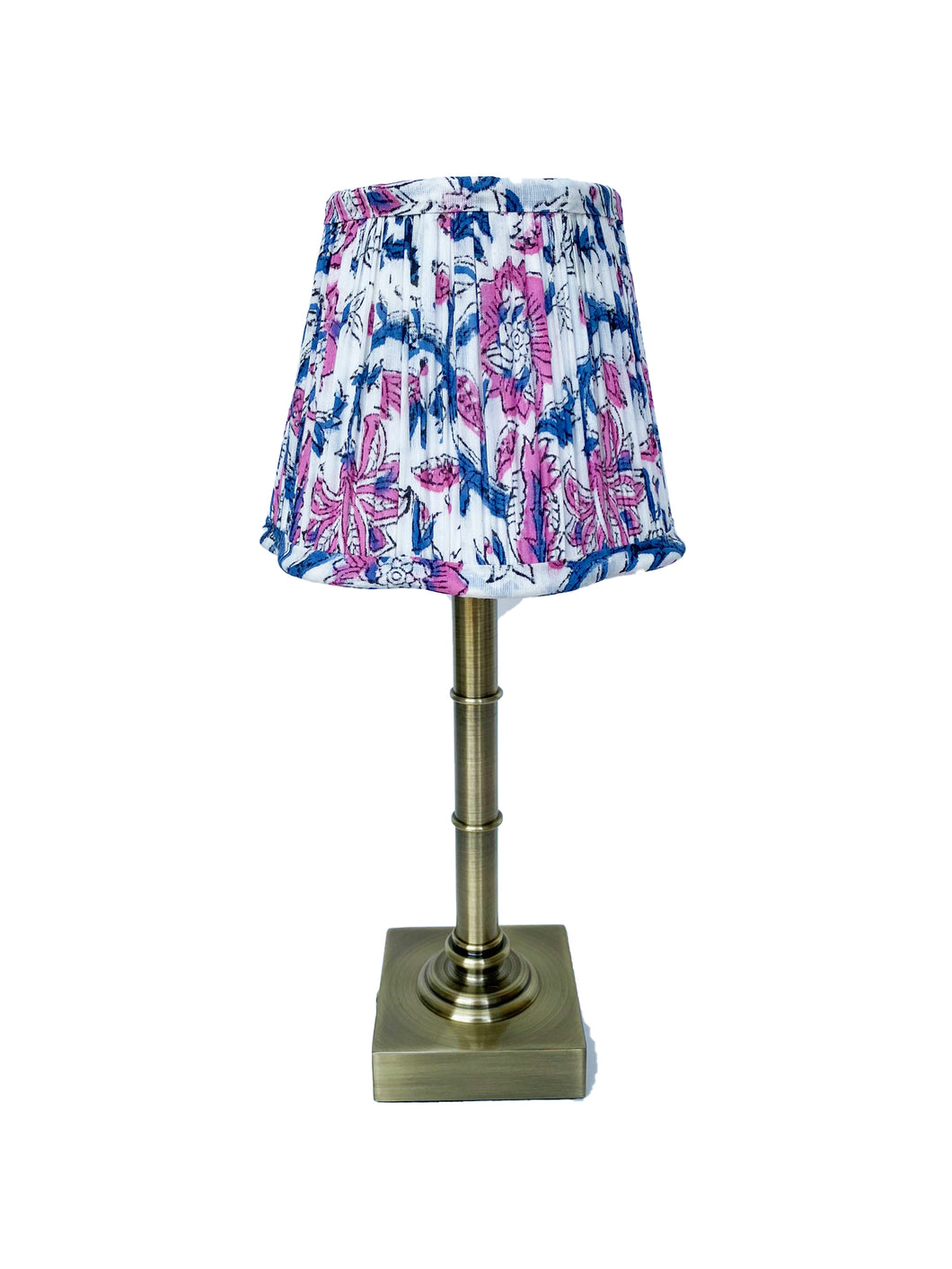 16cm pink & blue scalloped lampshade