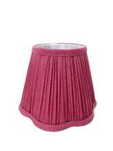 Load image into Gallery viewer, 16cm burgundy scalloped lampshade

