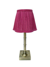 Load image into Gallery viewer, 16cm burgundy scalloped lampshade
