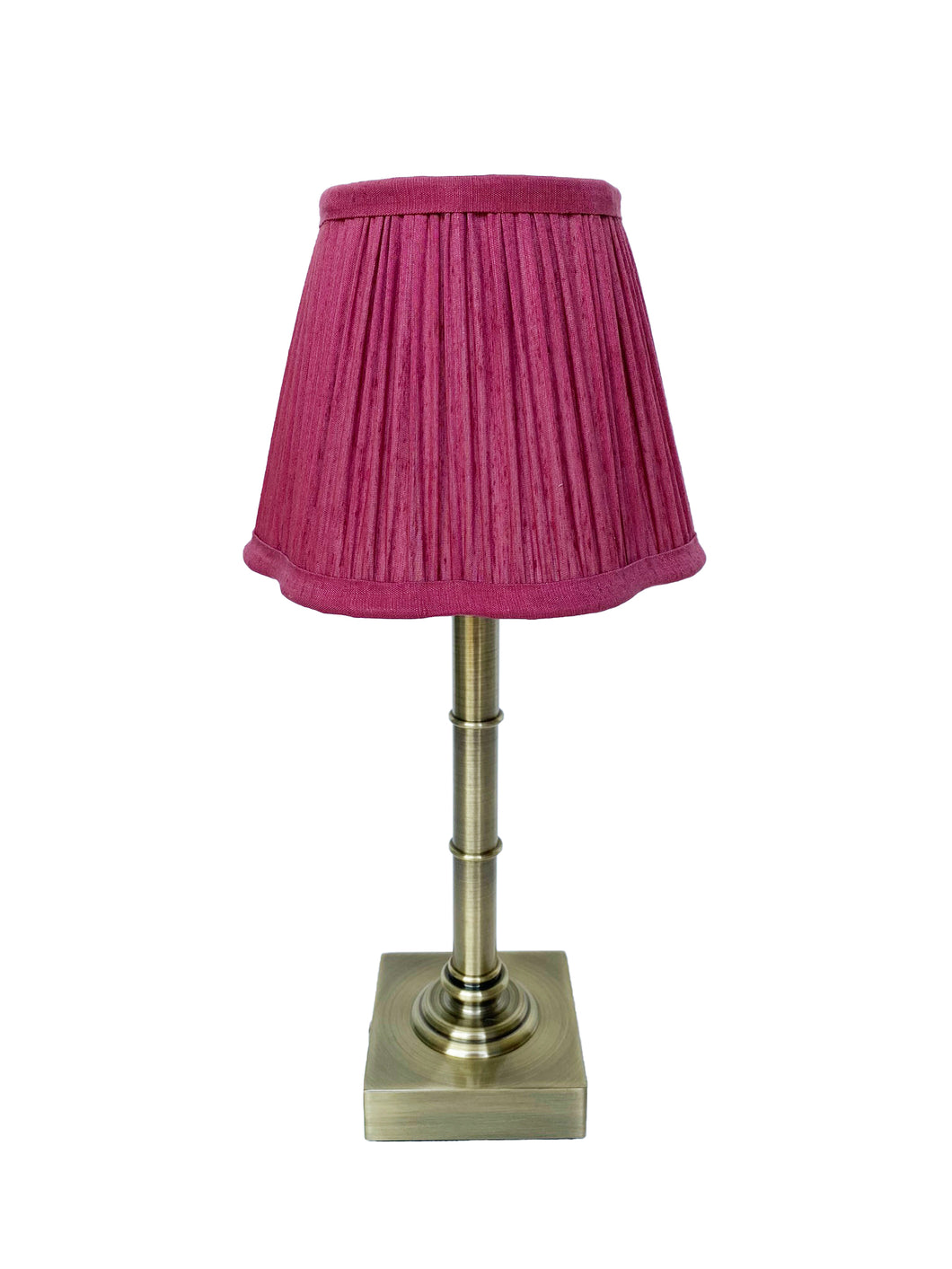 16cm burgundy scalloped lampshade